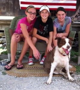 Old Timers Day 2013- Courtney, Sarah & Ruby with Mayor Lucy Lou
