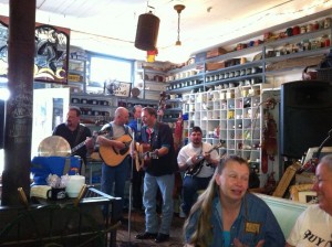Old time music in the store